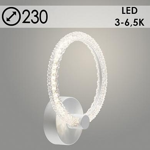 Бра LK3600A/1 WT белый LED 18W 3000-6500K d230