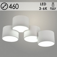Люстра 20819/4 WT белый LED 55W 3000-6000K ПДУ d460 h220, MGF22