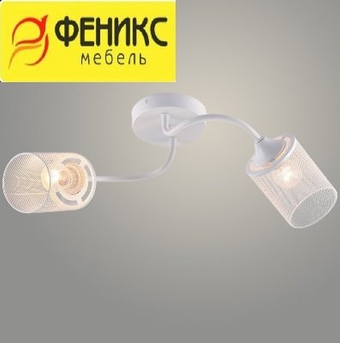 Люстра XA1608/2 WT белый 2х60W E27 d520 h200, HN25