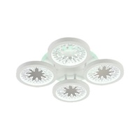 Люстра DK06060/4 PR BK черный 80W+6,5W LED RGB 3000K-6000K d430 ПДУ диммер, HN24