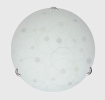 Светильник Пузыри d300 белый/песок/хром 2х60W E27 НПБ-300 н.