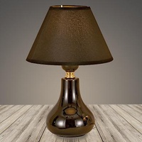 Настольная лампа 18322 кофе/кофе абажур
