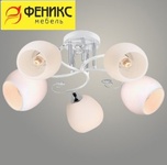 Люстра 11290-8/5 белый/хром НПБ 01-5х60-154 Серия М1 Е27 ГУ 5x60W Е27, 10054055