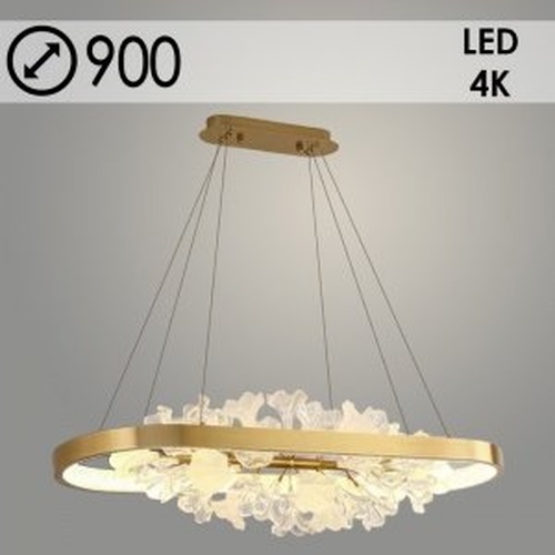 Люстра P726-900L AB бронза 60W LED 4000K d900 h1400, ZOK23