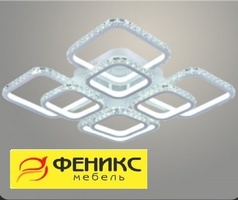 Люстра DK05820A/4+4 PR WT белый 400W LED 3000-6500K d575 ПДУ диммер crst, HN22