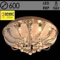 Люстра 55788/600 CR хром 8х40W E14 LED-RBP ПДУ d600 h270, 24