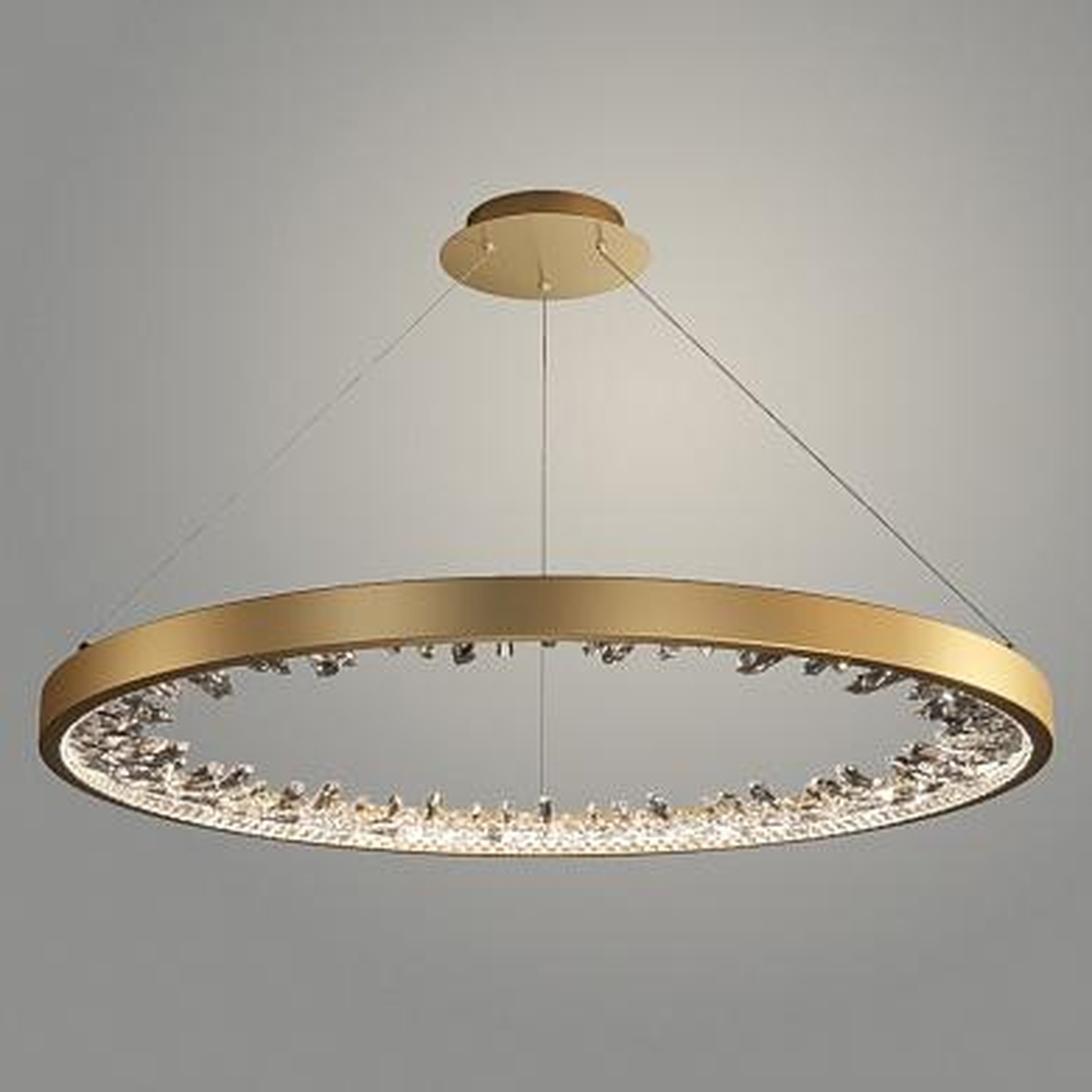 Люстра TGDXD8313/600 FGD золото/прозрачный 24W LED 4000K d600 crst, XUAN22