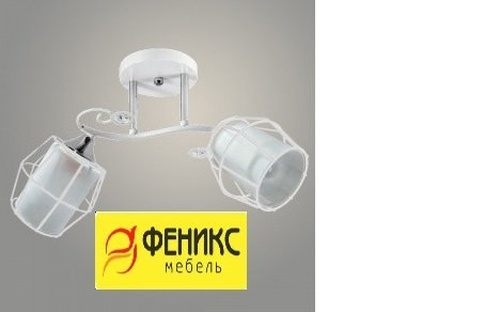 Люстра 11290-8/2 белый/хром НПБ 01-2х60-134 Е27 2x60W Е27