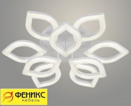 Люстра 2164/6+3C WH белый 198W LED 3000-6000K ПДУ диммер d680 h150, SSH24
