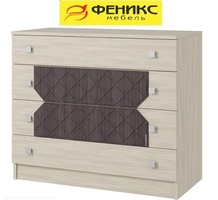 Комод Николь Ясень шимо/Лиственница темная