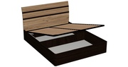 Скарлет-4 Кровать 1,6 м с МПК крафт табачный