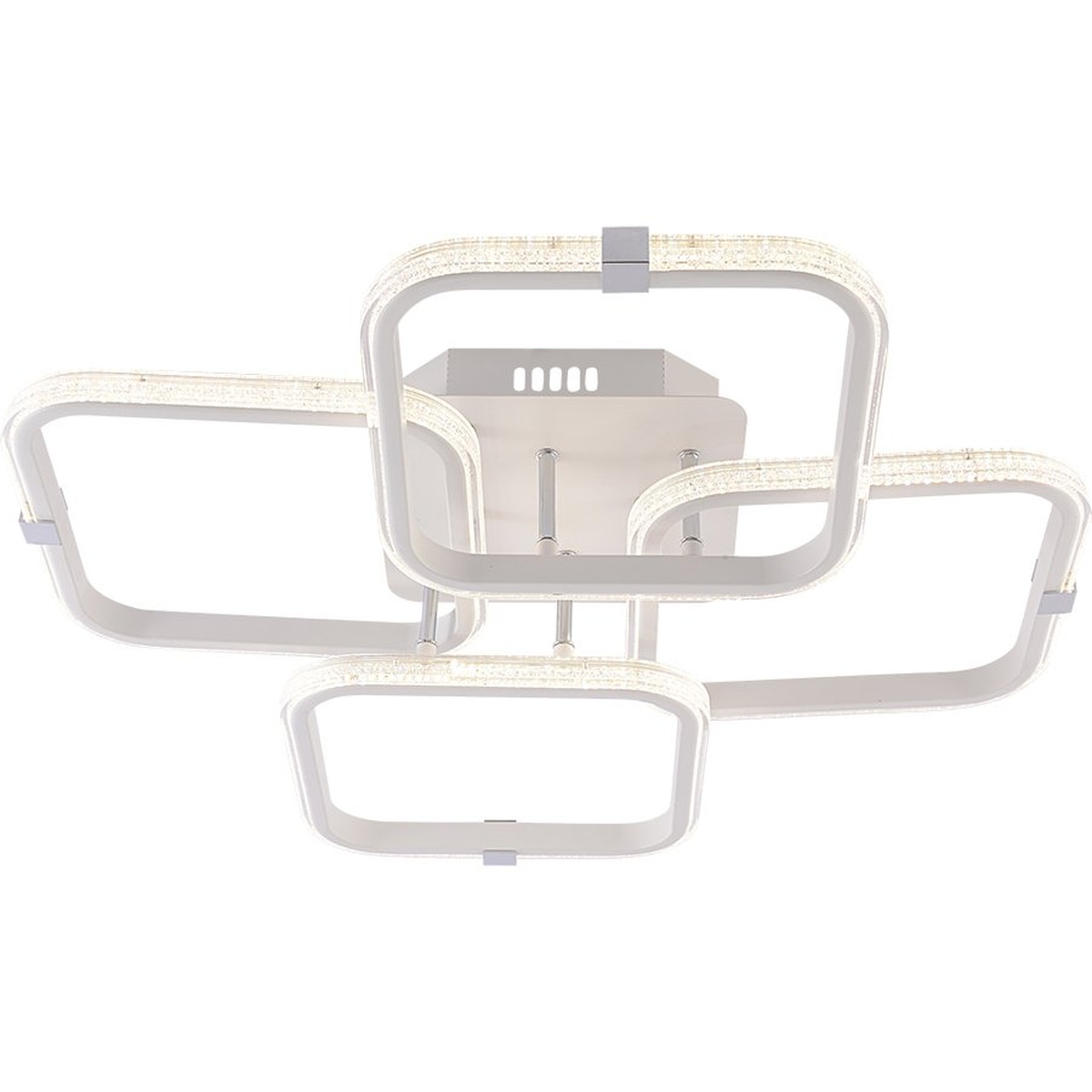Люстра DK06356/4 PR WT+CR белый/хром 120W LED 3000K-6000K d595 ПДУ диммер, HN24