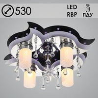 Люстра 5521/4+1 CR хром 4х40W E14+1x35W MR11 ПДУ LED-RBP d530, SDA 18