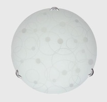 Светильник Пузыри d300 белый/песок/хром 2х60W E27 НПБ-300 н.