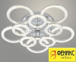 Люстра 2163/5+5C CR хром 200W LED 3000-6000K ПДУ диммер d790 h150, SSH24