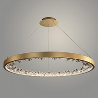 Люстра TGDXD8313/600 FGD золото/прозрачный 24W LED 4000K d600 crst, XUAN22