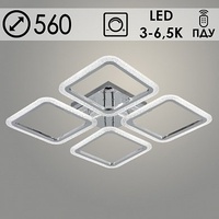 Люстра LI08428/4A PR CR хром 107W LED 3000-6500K d560 ПДУ диммер, HN22