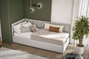КР 3 Кровать 0,9*2,0 мягкая Safe серый
