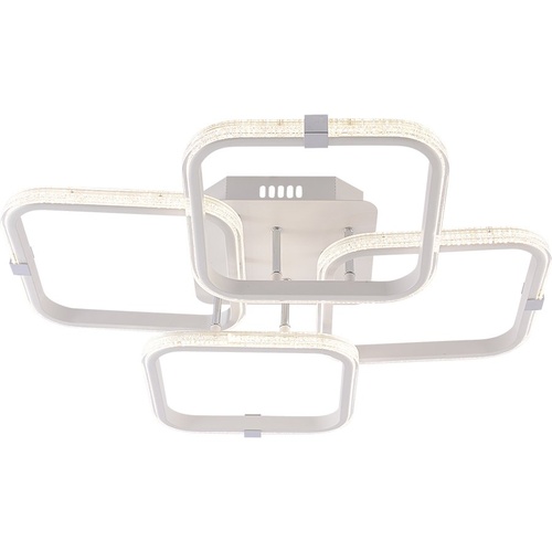 Люстра DK06356/4 PR WT+CR белый/хром 120W LED 3000K-6000K d595 ПДУ диммер, HN24