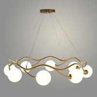 Люстра 23090009/8 FGD золото 8х40W G9 d740 h600, XLD23