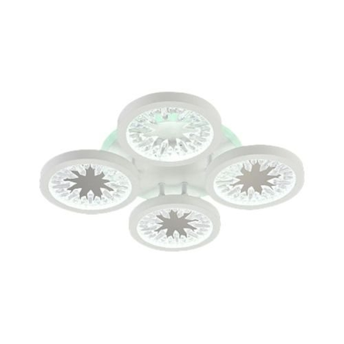Люстра DK06060/4 PR BK черный 80W+6,5W LED RGB 3000K-6000K d430 ПДУ диммер, HN24