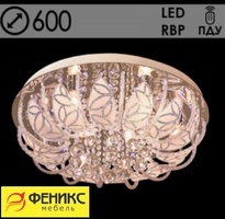 Люстра 55652/600 CR хром 8х40W E14 LED-RBP ПДУ d600 h270, 24