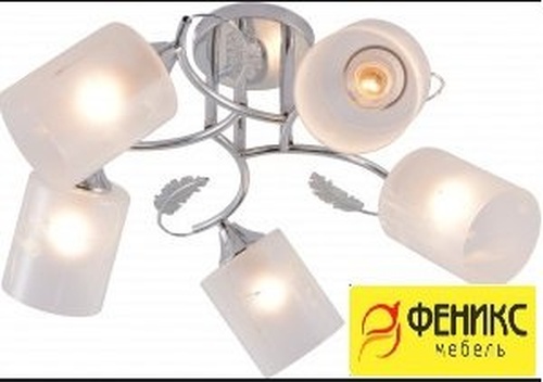 Люстра XA1639/5 CR хром 5х60W E27 d590 h250, HN25