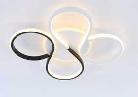 Люстра K38520 WH+BK белый/черный LED 84W+22W 3000K-6500K ПДУ диммер d440, 24