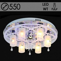 Люстра 5251/6+1 6х40W Е14+1х35W MR11 ПДУ LED-WT d550